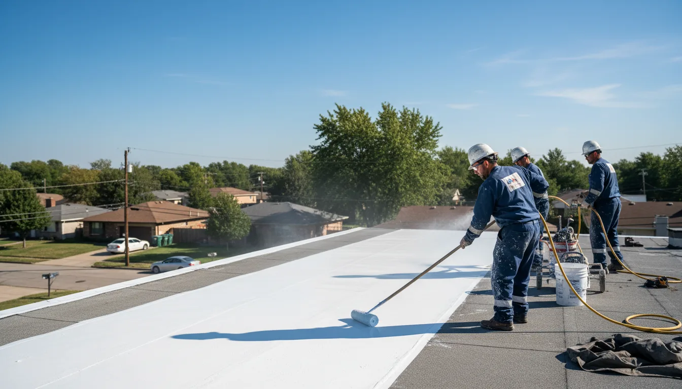 Commercial roof coating in Wallpack Center, NJ near me